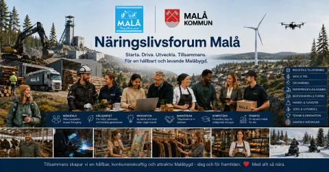 En AI genererad bild som symboliserar näringslivet i Malåbygden